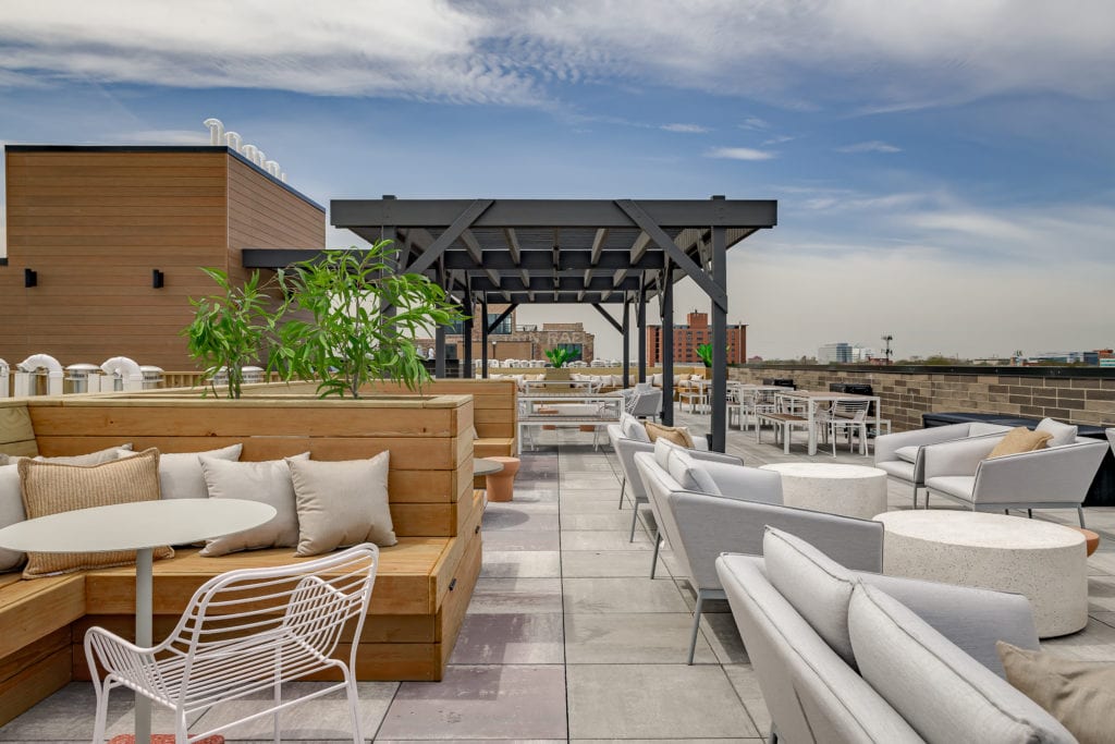 Addams Coliving Roof Top Lounge Area